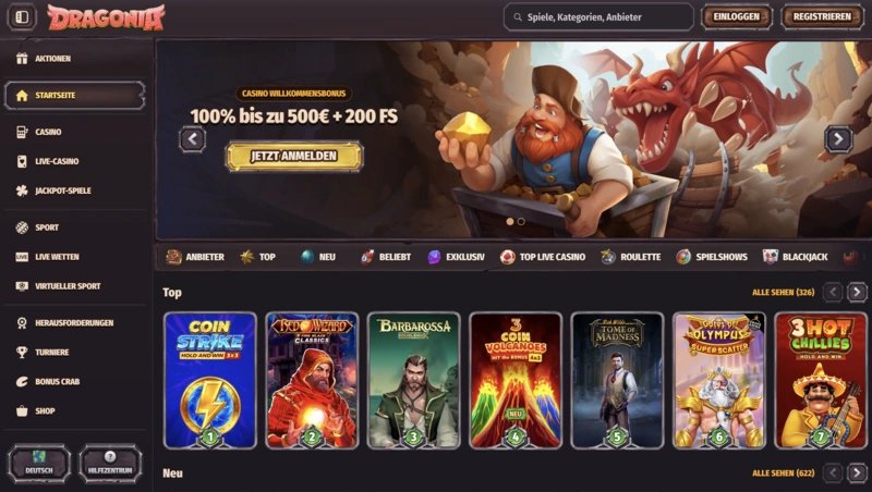 Découvrez le monde de Dragonia Casino en ligne en France